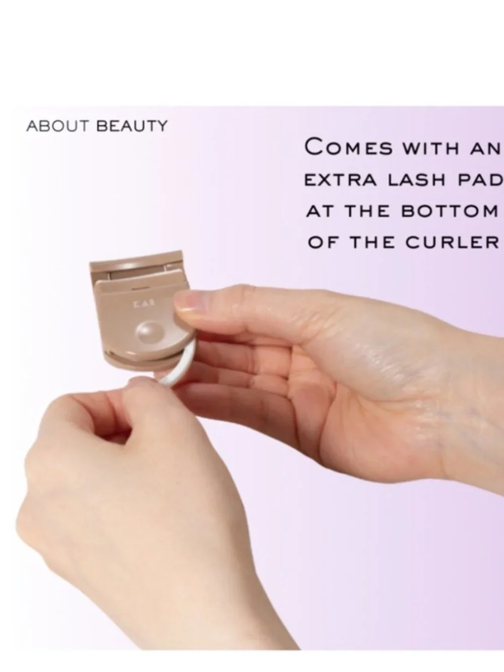 Eyelash curler, portable compact size, travel, From About Beauty NWT